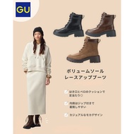 【Direct From Japan】GU Volume sole lace-up boots