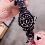 J12 White Ceramic Hand Ladies Quartz Watch Butterfly Buckle Couple Watch