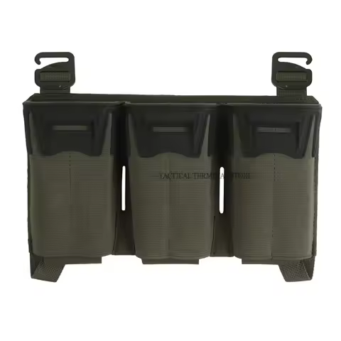Tactical Placard Multi-Caliber Triple Mag Pouch For 5.56/7.62x39/PCC 9MM Extended Glock Magazine KZ 