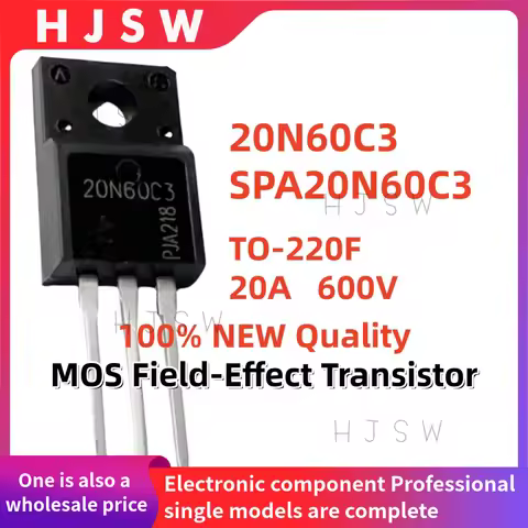 10/20/30PCS 100% Brand New and Quality SPA20N60C3 20N60C3 20N60 TO-220F 20A 600V MOS Field-Effect Tr