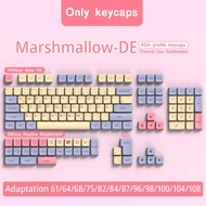DE Keyboard Keycaps XDA Profile PBT German Keycap Dye-Sub ISO Alice Layout 7U Space bar For Mechanic