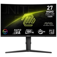 MSI 27吋 MAG 275CQRF QD E2 2K 180Hz 1500R Rapid VA 曲面電競顯示器