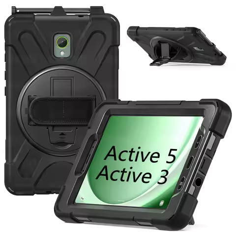 Case for Samsung Galaxy Tab Active 3 / Active 5 (T570/T575/X300/X306B) 8.0" 2024/2020 Rugged Case Sw