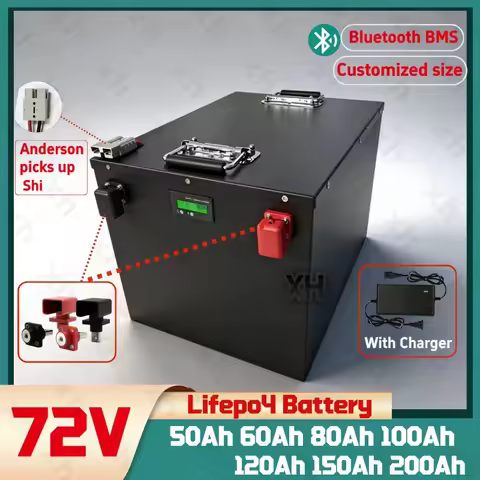 XH-100Ah 72V 200AH 50Ah 60AH 80AH 120AH 150Ah LifePo4 Lithium Battery, Golf Cart, Electric Vehicle