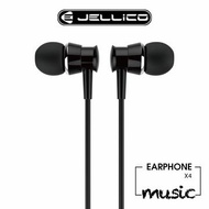 JELLICO 超值系列入耳式音樂線控耳機-黑 JEE-X4-BK