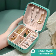 🌿High-End Jewelry Storage Box Desktop Storage Box High-Quality Velvet Fabric Storage Box Light Luxur