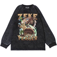 Patternmerch "zeke Yeager anime T-Shirt" Oversize T-Shirt | Oversized Longsleeve | Washing tee | T-s