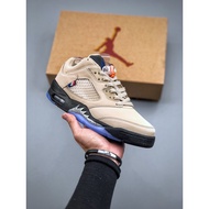 2025 【Free Gifts】UA  Air Jordan 5 Low “Greater Paris” Basketball Shoes For Men Sneakers For Women AJ