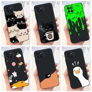 Soft Case For ITEL S23 4G Casing Lovely Cartoon Cat Heart Duck Black Phone Cover For ITEL S23 S665L 