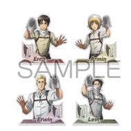 Standee Anime Attack on Titan Mica Model Figure Levi Eren Armin Erwin Desk Decoration Gift Anime Fan
