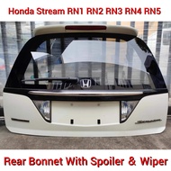 Honda Stream RN1 RN2 RN3 RN4 RN5 Rear Bonnet With Spoiler & Wiper / Pintu Bonet Belakang / Tail Gate