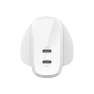 帶 PPS 60W 的雙 USB-C 家用式充電器 (三腳插頭英標)