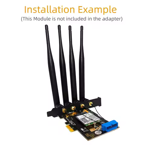 Dual Interface M.2 Key B to PCIe X1/USB 3.0 Expansion Card | 4 Antennas + NANO SIM Slot | Supports 3