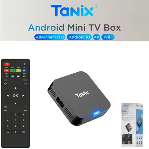 TANIX TX1 Allwinner H313 Android 10.0 Quad Core 4K Video Mini Media Player 2.4G Wifi RAM 1GB 2GB ROM