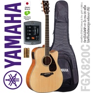 Yamaha FGX820C กีตาร์โปร่งไฟฟ้า 41 นิ้ว ทรง Traditional Western Cutaway 20 เฟร็ต ไม้ท็อปโซลิดสปรูซ