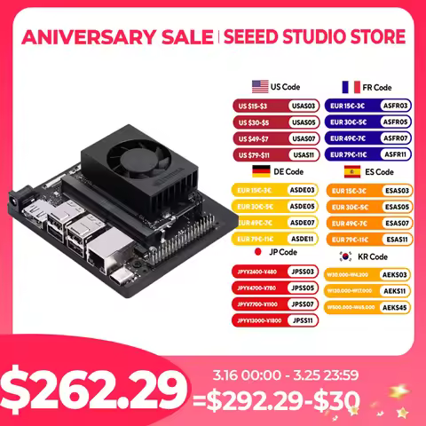 NVIDIA® Jetson Orin Nano Super Developer Kit 8GB Module 67 TOPS Compact Edge AI Board WiFi USB3.2 Ge