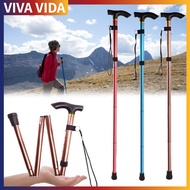 4 Sections Walking Stick Hiking Trekking Trekking Polishing Trail Ultralight Stick Adjustable Walkin