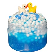 Frozen Pond Slime (Foam beads/crunchy texture)