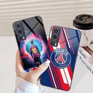 Vivo Y72 5G glass case with logos of the world's most famous football teams.