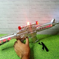 mainan tembakan M16 nyala dan bunyi - tembakan M416 getar - kado anak