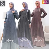 Gamis Nibras Terbaru / Nibras NS79 / Gamis dewasa / Gamis kekinian