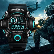Men's SPORT WR30M 100% Waterproof Multi Function ORIG SPPOR Resin Band Digital Watch