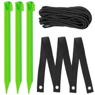3Pcs Tree Stake Kit Support for Leaning Tree 12inch Young Tree Staking Anchor Kits Reusable Sapling 