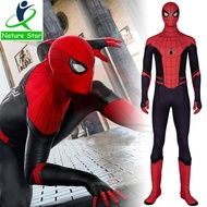 HIKAYA Unisex ผู้ใหญ่เครื่องแต่งกาย Spiderman ผู้ชาย Superhero คอสเพลย์ Zentai บอดี้สูท far-from-Hom