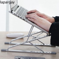 LAPARGAY Notebook Support, Seven/Ten Gears Foldable Laptop Stand, Laptop Holder Desk Stand Aluminium Alloy Adjustable Heat Dissipation Laptop Lifting Table Accessories Notebooks