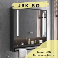 Smart LED Bathroom Mirror Cabinet in Black
