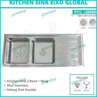 Terjangkau Kitchen Sink Bak Cuci Piring Eixo Global Exg 12050H Bcp Set