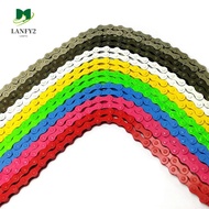 ALANFY Bicycle Chains Ultralight Cycling Accessories Single Speed Track Blike for BMX Colorful Fixed