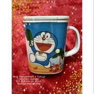 Doraemon Melamine Mug + Lid