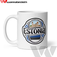 Estonia Mug Estonia Glass Mug Souvenir Glass World Country Print Custom Mug Print Mug