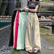 [Initiation Dawn] High Waist Drawstring Loose Fit Casual American Work Trousers