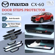 Mazda CX-60 Scuff Plate Car Door Step Protector Side Step Door Sill Mazda CX60 Accessories