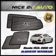 Honda Civic 2016-2019 Carfit Magnetic Sunshade - 4 Pcs