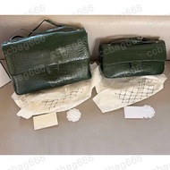 CC Bag 32CM/42CM 26S Women Designer Crocodile Embossed Calfskin CF Shoulder Handbag Gold tone Metal 