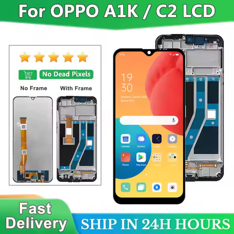 A1K Display For OPPO A1K CPH1923 LCD Display Touch Screen Digitizer Assembly For OPPO Realme C2 RMX1