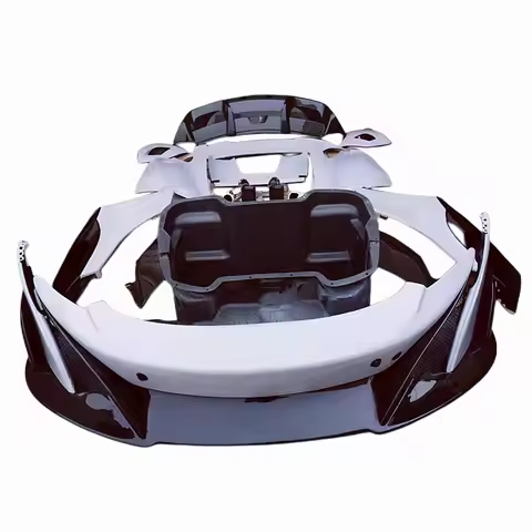Used for Mclaren 650S to 675LT Style Dry Carbon Fiber Front Bumper Rear Bumper Side Skirt Rear Flow 