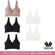Wacoal Seamless bra ชุดชั้นในไม่มีโครง รุ่น WH9C24 1 เซ็ท 5 ชิ้น (สีเบจ/BEIGE 1สีดำ/BLACK 2สีครีม CR