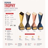 Premium Trophy Resin Marble Base | Trophy Award Corporate Golf Tournament | Piala Marble