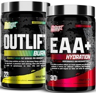Nutrex Research EAA Hydration Fruit Punch and Outlift Burn Maui Twist Preworkout Bundle