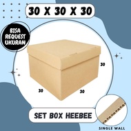 Box 30x30x30 / 30x30x20 / 30x30x15 / 30x30x10 (Set Top/Bot Heebe) Cardboard/ Carton/ PackingPOLOS/ H