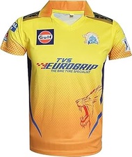 Chennai Super Kings Cricket Match Jersey IPL 2023 with DHONI 7