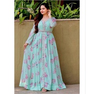 Fox Georgette Long Gown