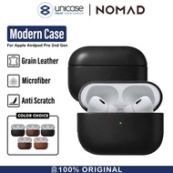 Case AirPods Pro 2 NOMAD Modern Leather Rugged Pouch Hard Cover Casing