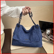 GC2 2026 New Denim Shoulder Bag Stylish Versatile Large Capacity Commuter Handbag CG2