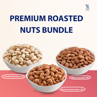 Yuan Sang SG$60 Premium Roasted Nuts Bundle (Roasted Cashew + Baked Almonds + Roasted Pistachios) 3K