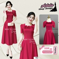 Party Dress K25-D2-1 MDU4341 Luxurious Red Color with Attractive Flared Shape from MDU